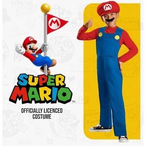 Super Mario Brothers Mario Children's Halloween Costume Dress Up Childrens Large